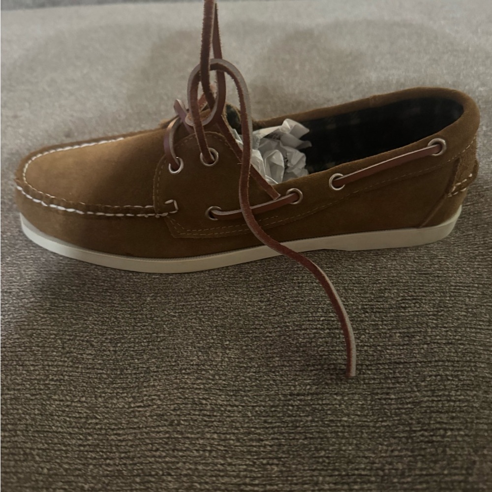 Mens Island Surf Brown Boat Shoes Size 9, Like 10 Brnd Nw, Sperry Replica Kinda